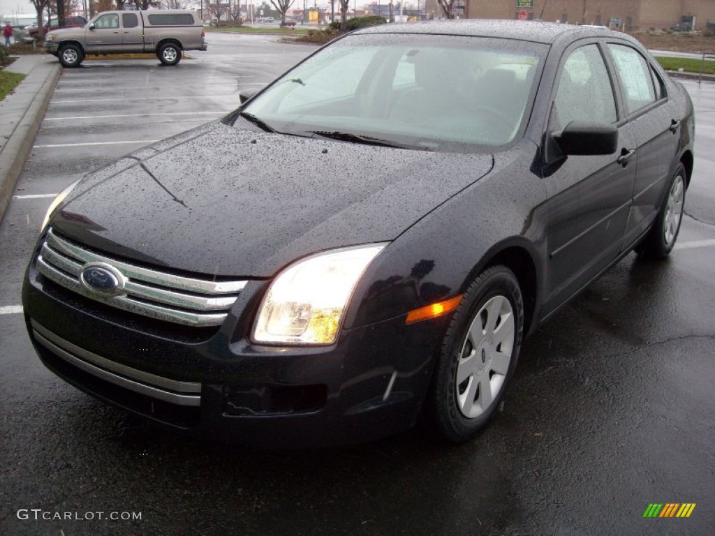 2009 Fusion S - Tuxedo Black Metallic / Medium Light Stone photo #1