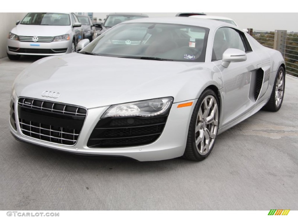 Ice Silver Metallic 2011 Audi R8 5.2 FSI quattro Exterior Photo #74129283