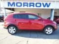 2013 Signal Red Kia Sportage LX AWD  photo #1