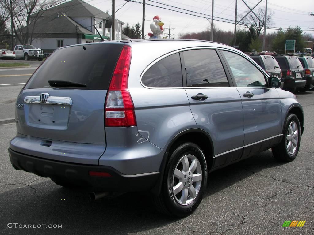 2008 CR-V EX 4WD - Glacier Blue Metallic / Gray photo #3