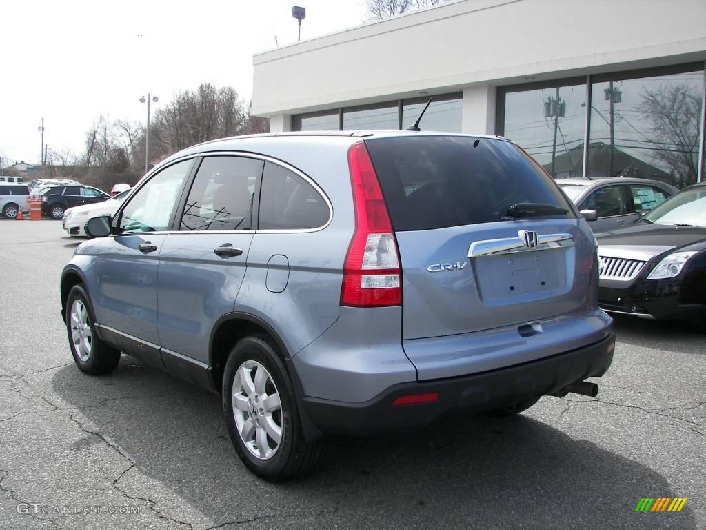 2008 CR-V EX 4WD - Glacier Blue Metallic / Gray photo #4