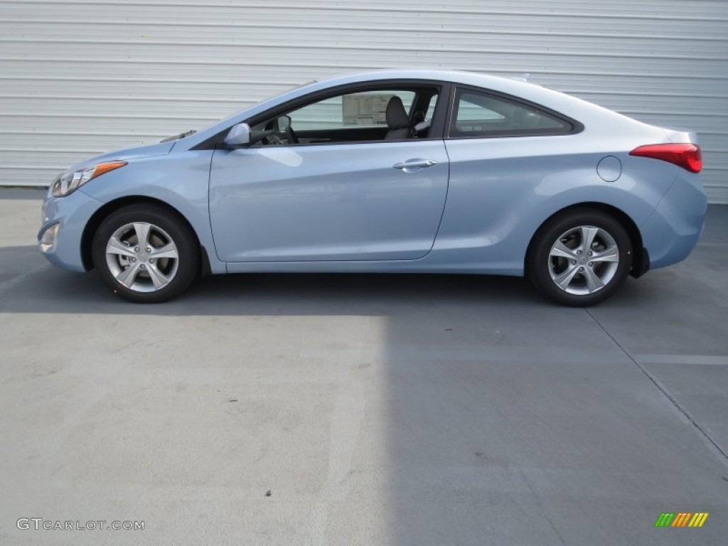 2013 Elantra Coupe GS - Blue Sky Metallic / Gray photo #5