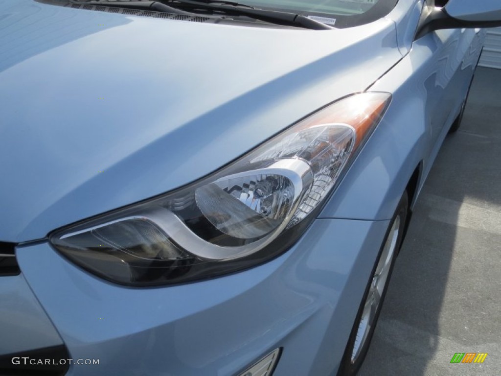 2013 Elantra Coupe GS - Blue Sky Metallic / Gray photo #8