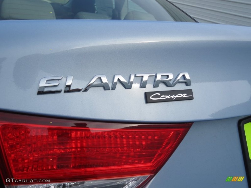 2013 Elantra Coupe GS - Blue Sky Metallic / Gray photo #13