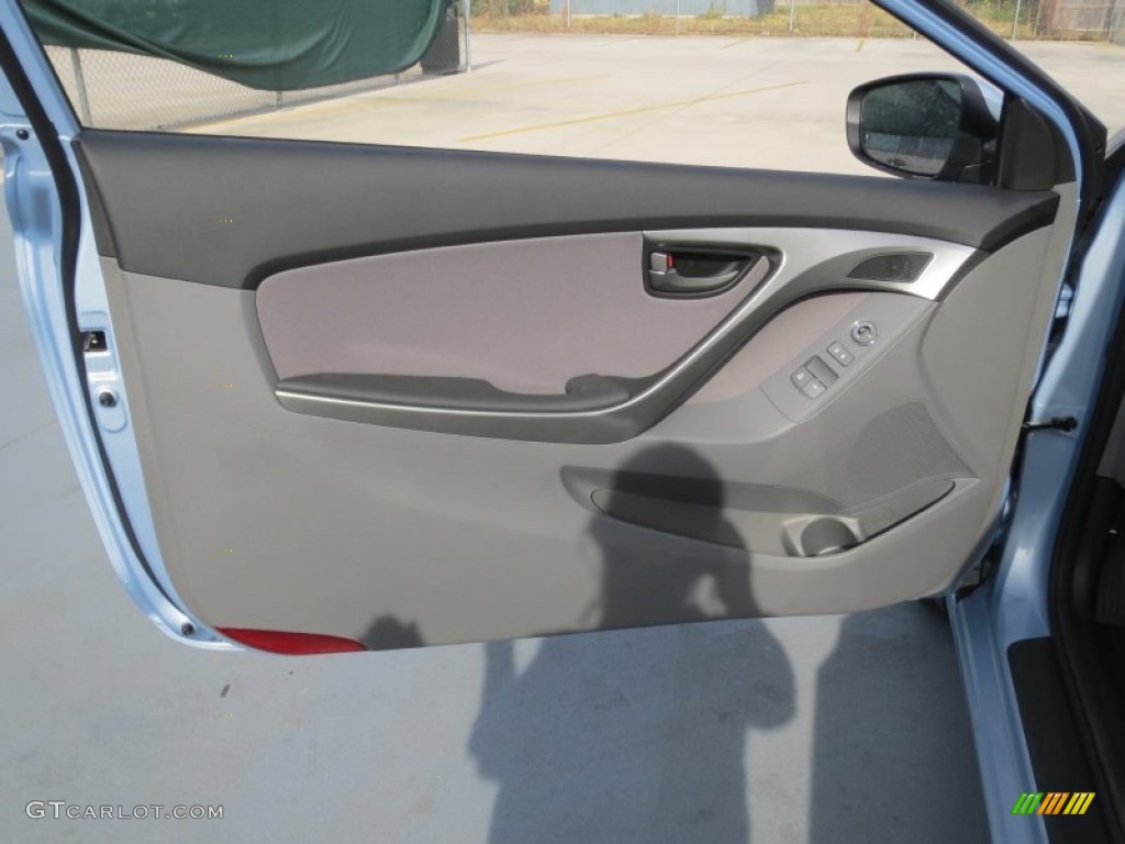 2013 Elantra Coupe GS - Blue Sky Metallic / Gray photo #17