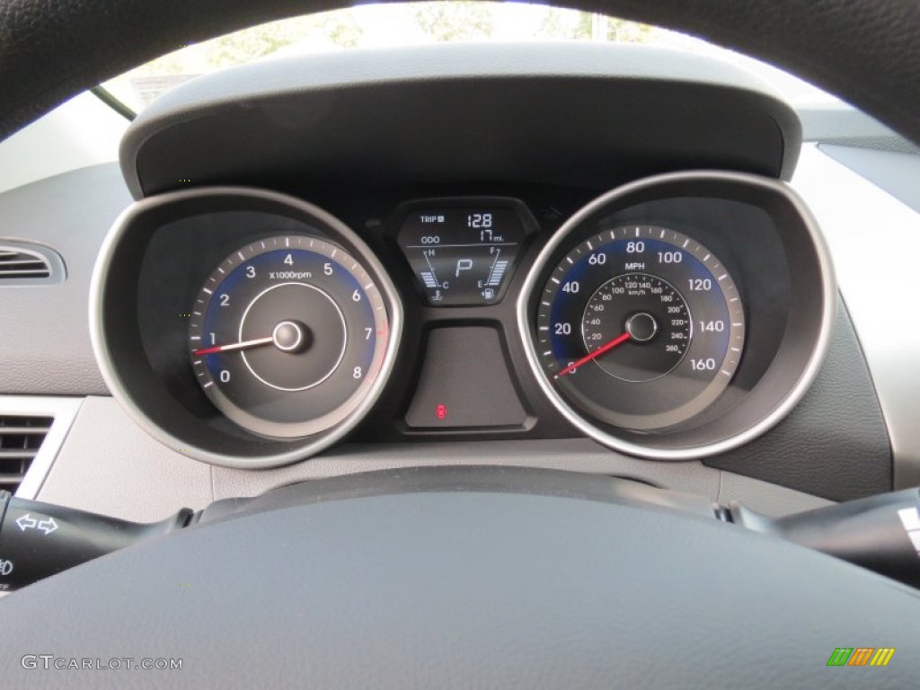 2013 Elantra Coupe GS - Blue Sky Metallic / Gray photo #26