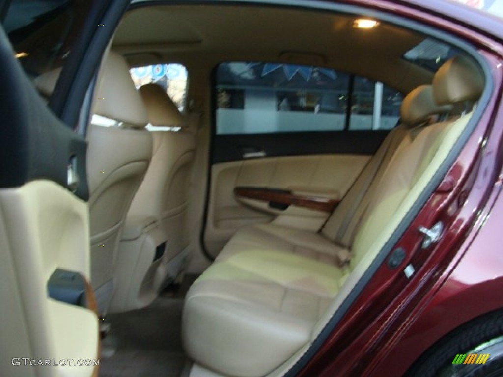 2011 Accord EX-L V6 Sedan - Basque Red Pearl / Ivory photo #14