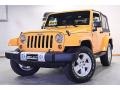 2012 Dozer Yellow Jeep Wrangler Sahara 4x4 #74095420
