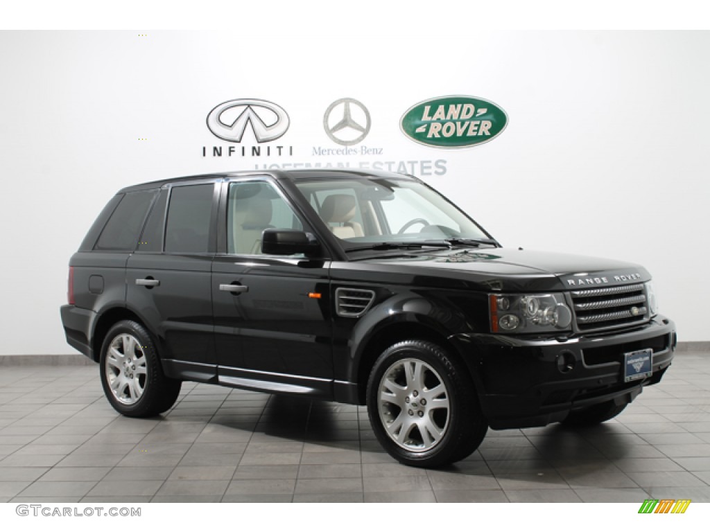 2006 Range Rover Sport HSE - Java Black Pearlescent / Alpaca Beige photo #1