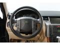 2006 Land Rover Range Rover Sport Alpaca Beige Interior Steering Wheel Photo