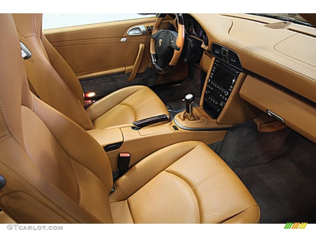 Natural Brown Interior 2011 Porsche 911 Carrera Cabriolet Photo #74135401