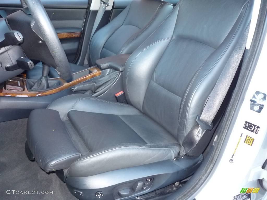 2006 3 Series 330i Sedan - Titanium Silver Metallic / Black photo #5
