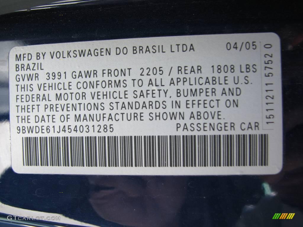 2005 GTI 1.8T - Indigo Blue Metallic / Black photo #18