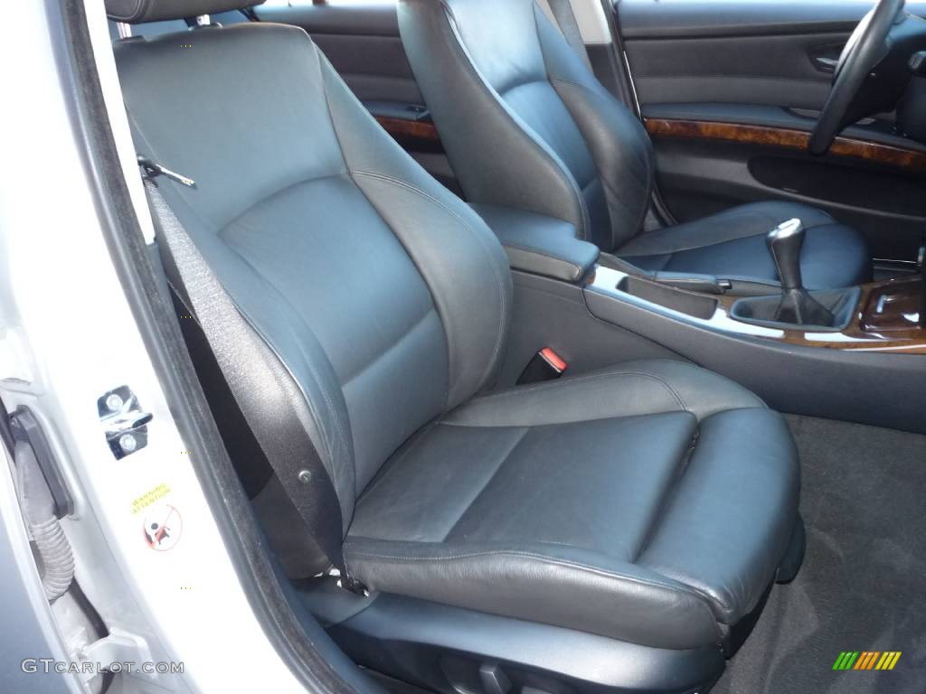 2006 3 Series 330i Sedan - Titanium Silver Metallic / Black photo #6