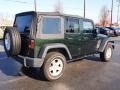 2012 Black Forest Green Pearl Jeep Wrangler Unlimited Sport 4x4  photo #3