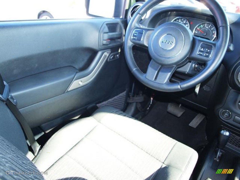 2012 Wrangler Unlimited Sport 4x4 - Black Forest Green Pearl / Black photo #11