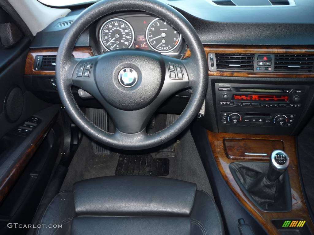 2006 3 Series 330i Sedan - Titanium Silver Metallic / Black photo #8