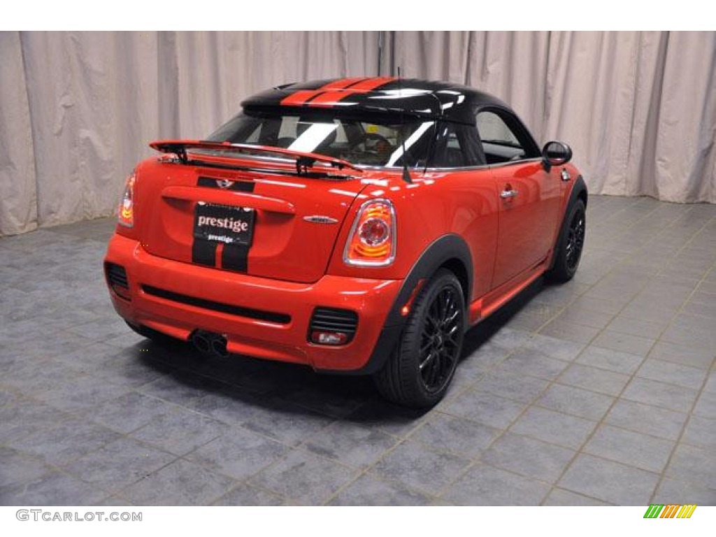 2013 Cooper John Cooper Works Coupe - Chili Red / Carbon Black photo #12