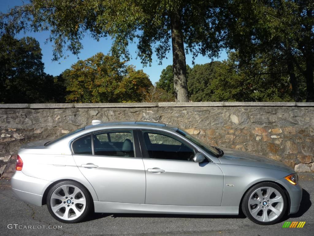 2006 3 Series 330i Sedan - Titanium Silver Metallic / Black photo #11