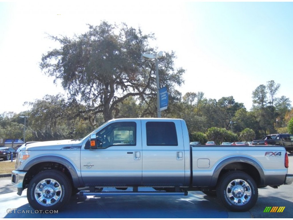 Ingot Silver Metallic 2013 Ford F250 Super Duty Lariat Crew Cab 4x4 Exterior Photo #74139127