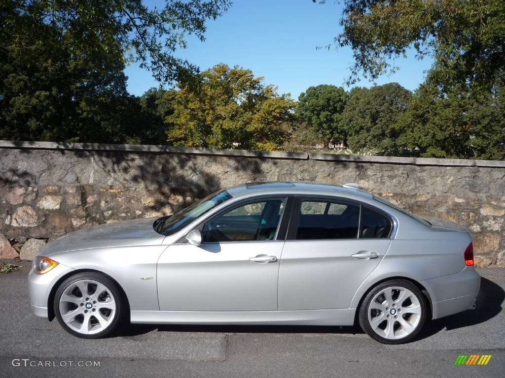 2006 3 Series 330i Sedan - Titanium Silver Metallic / Black photo #12