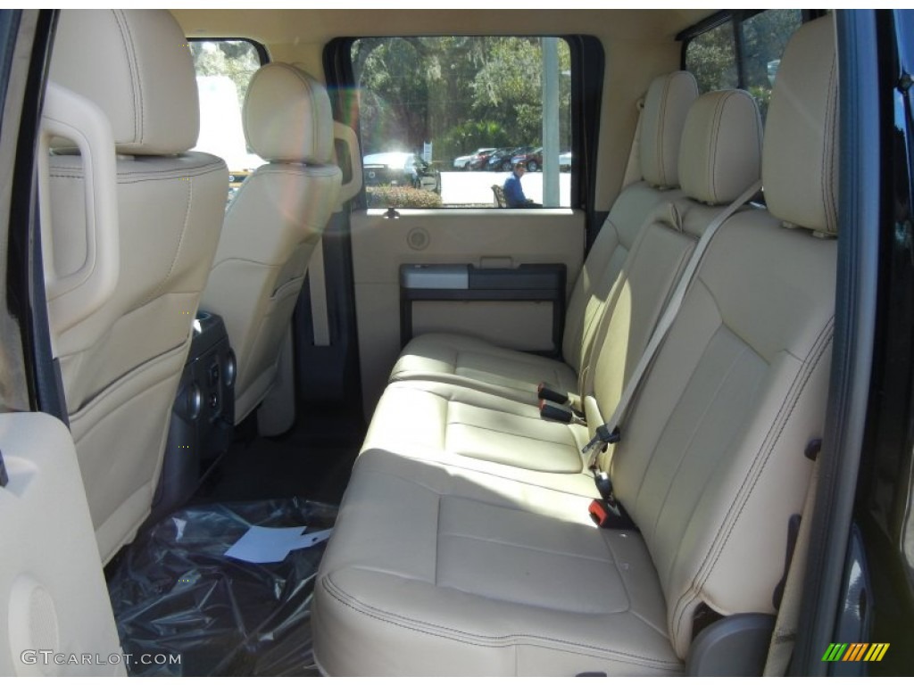 2013 Ford F250 Super Duty Lariat Crew Cab 4x4 Rear Seat Photo #74139565