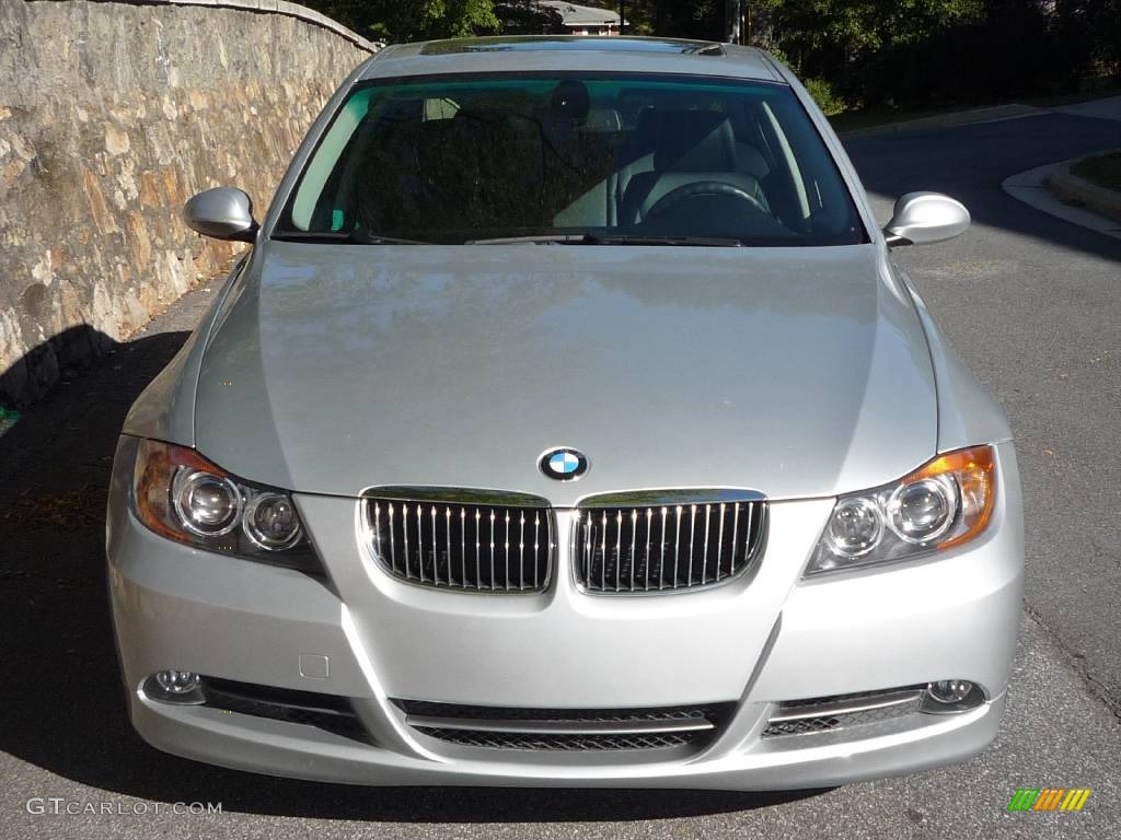 2006 3 Series 330i Sedan - Titanium Silver Metallic / Black photo #13