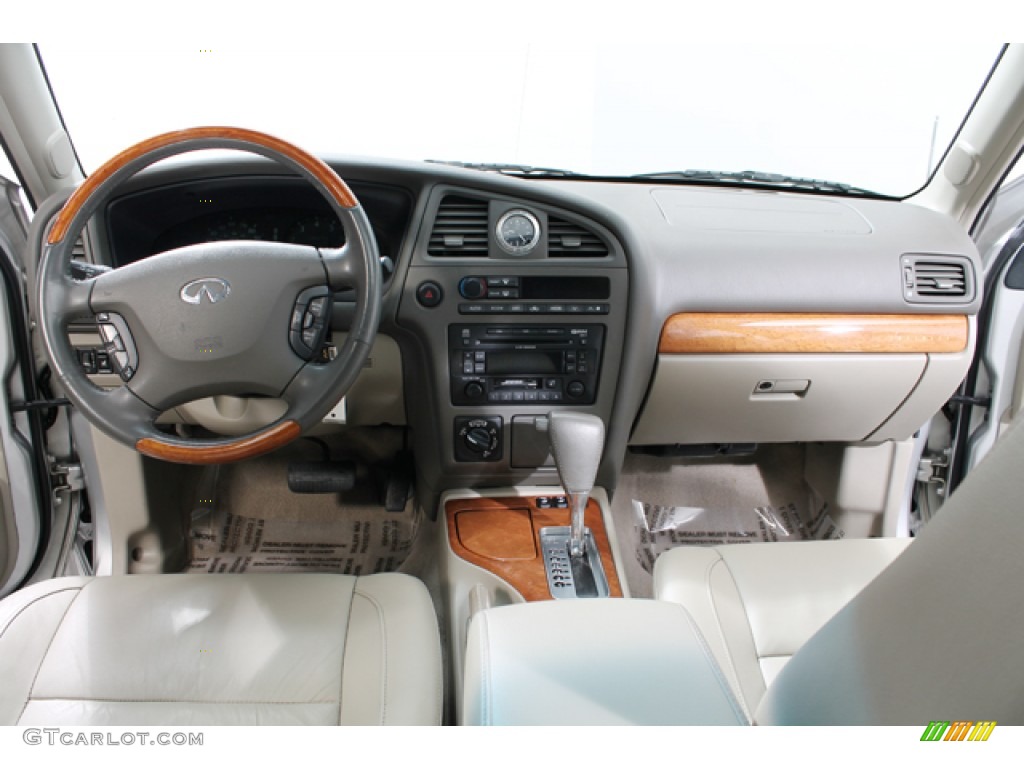 2002 QX4 4x4 - Brilliant Silver Metallic / Stone Beige photo #6
