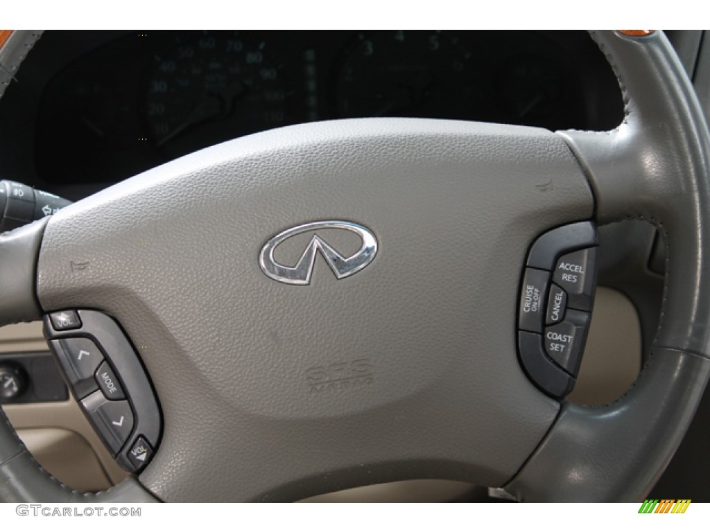 2002 QX4 4x4 - Brilliant Silver Metallic / Stone Beige photo #8
