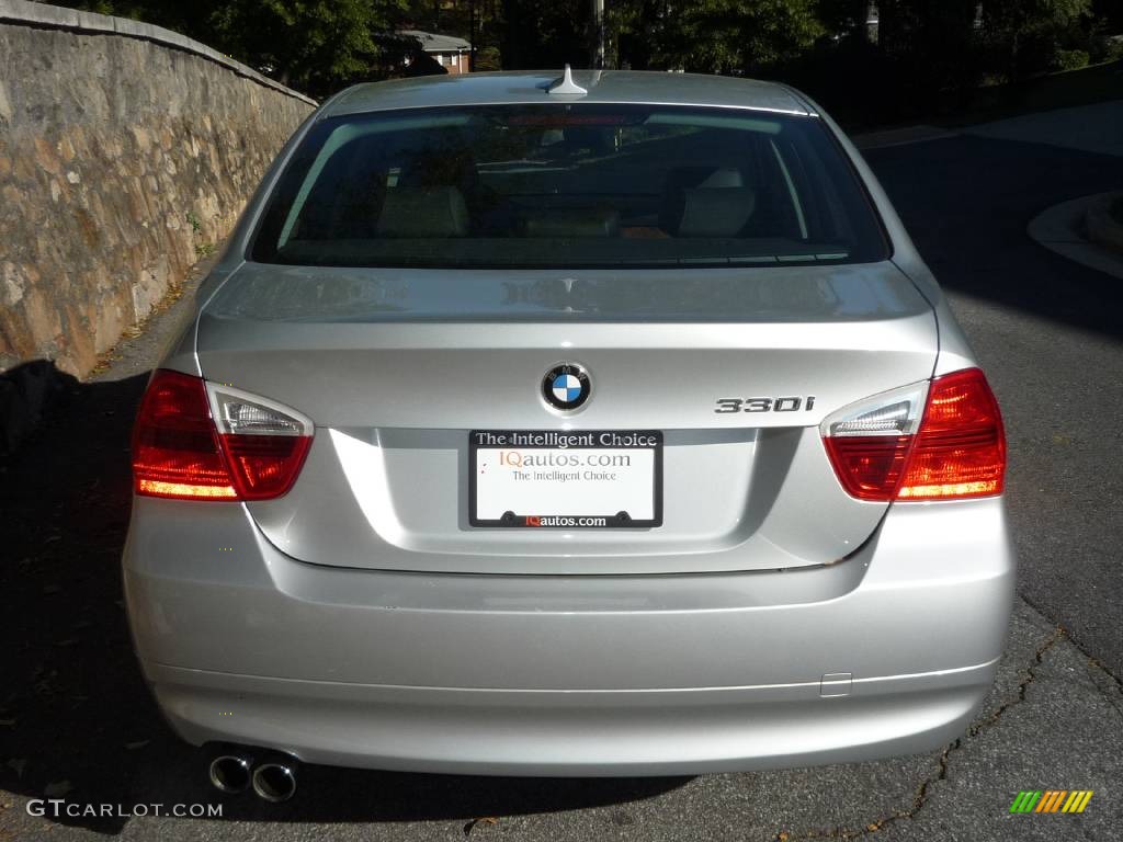 2006 3 Series 330i Sedan - Titanium Silver Metallic / Black photo #14
