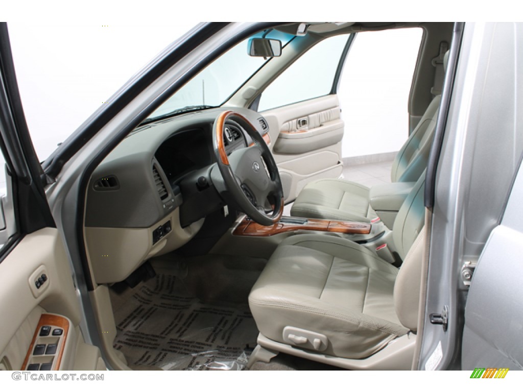 2002 QX4 4x4 - Brilliant Silver Metallic / Stone Beige photo #18
