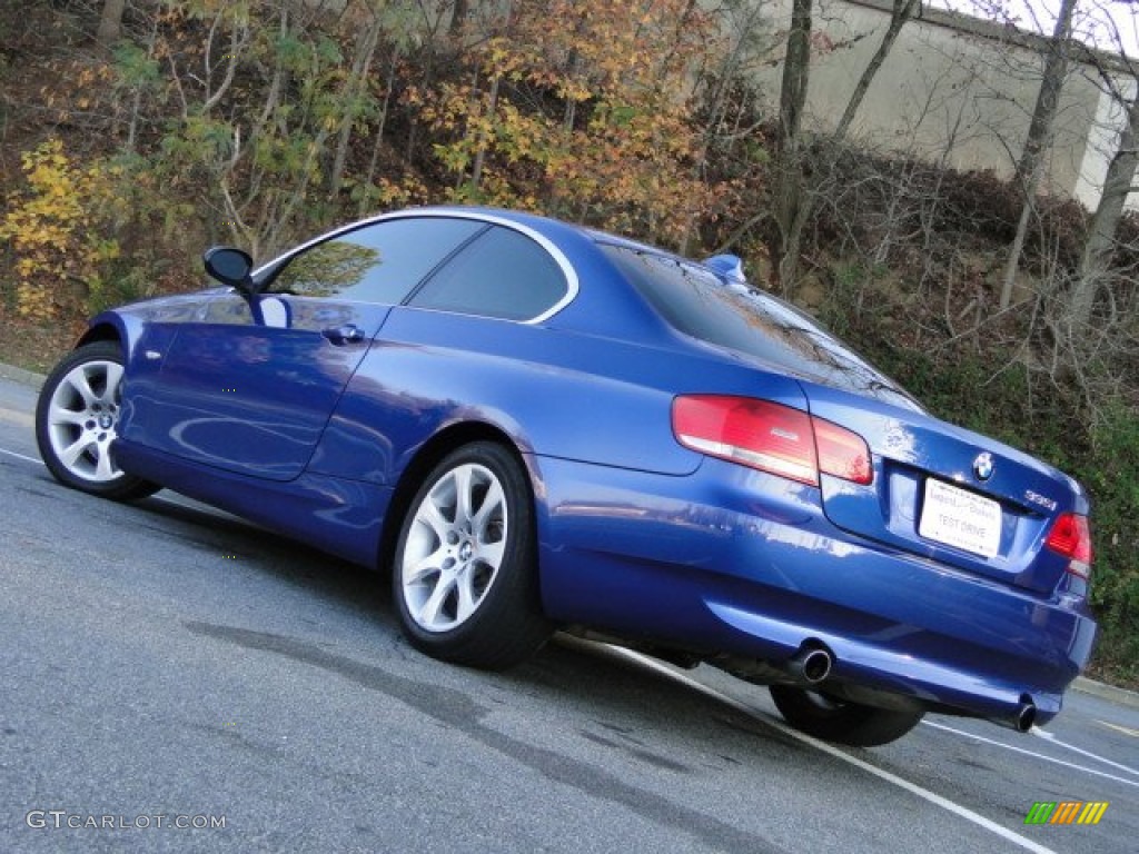 2007 3 Series 335i Coupe - Montego Blue Metallic / Saddle Brown/Black photo #5