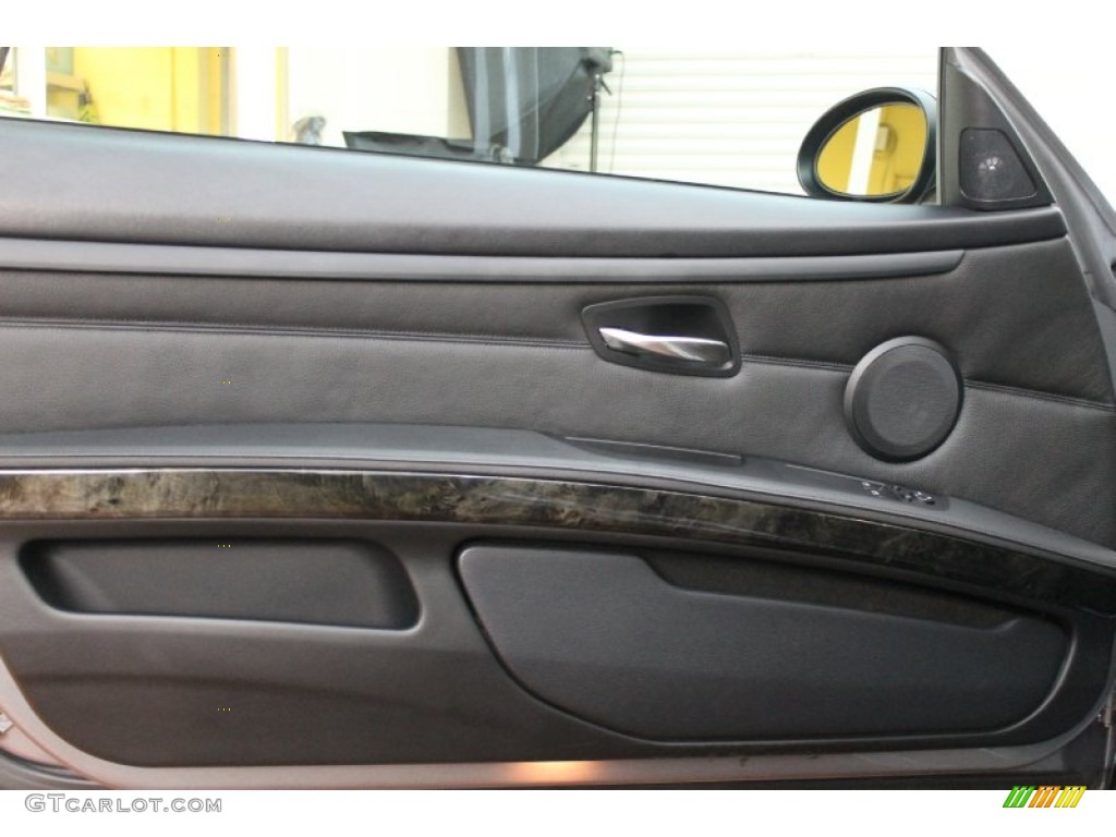 2007 BMW 3 Series 335i Coupe Black Door Panel Photo #74141140