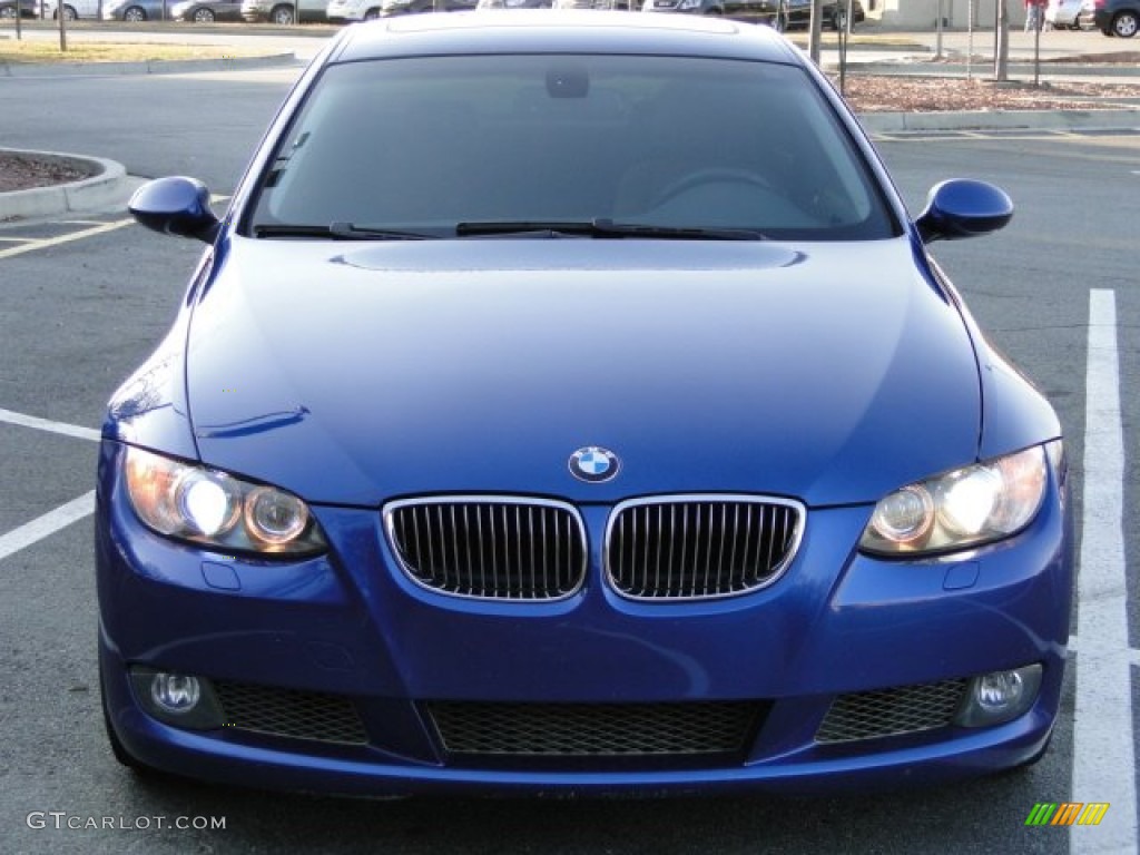 2007 3 Series 335i Coupe - Montego Blue Metallic / Saddle Brown/Black photo #8
