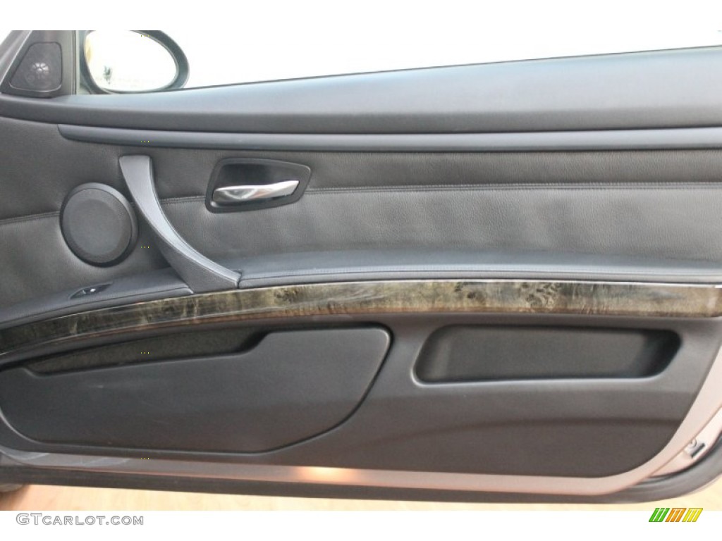 2007 BMW 3 Series 335i Coupe Black Door Panel Photo #74141158