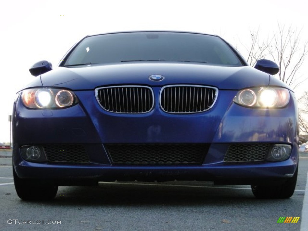 2007 3 Series 335i Coupe - Montego Blue Metallic / Saddle Brown/Black photo #9