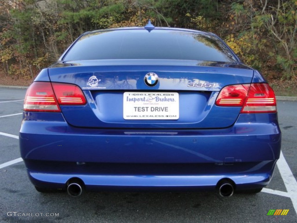 2007 3 Series 335i Coupe - Montego Blue Metallic / Saddle Brown/Black photo #11