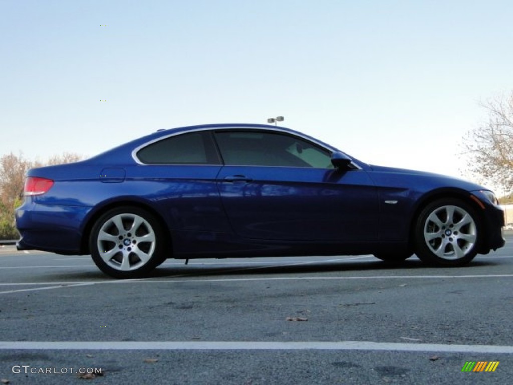 2007 3 Series 335i Coupe - Montego Blue Metallic / Saddle Brown/Black photo #14