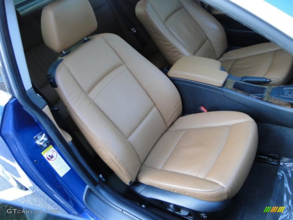2007 3 Series 335i Coupe - Montego Blue Metallic / Saddle Brown/Black photo #24