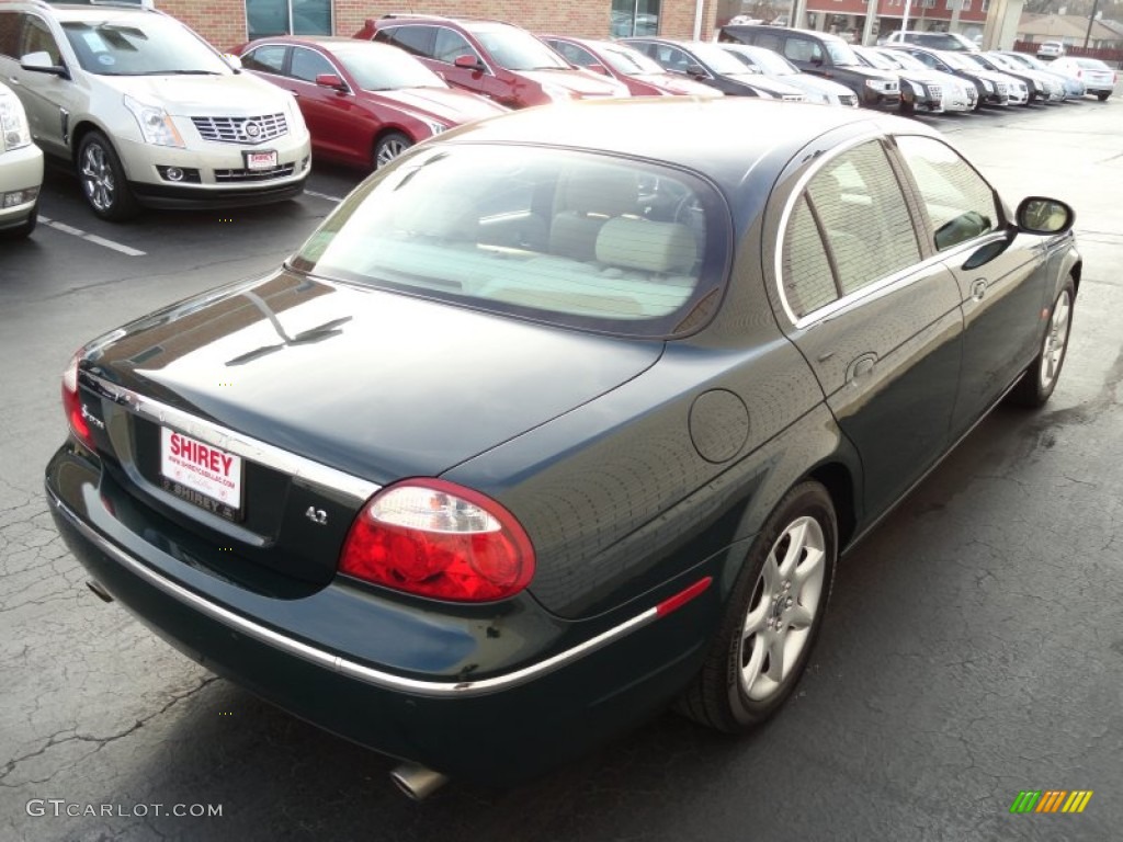 2005 S-Type 4.2 - British Racing Green / Champagne photo #4