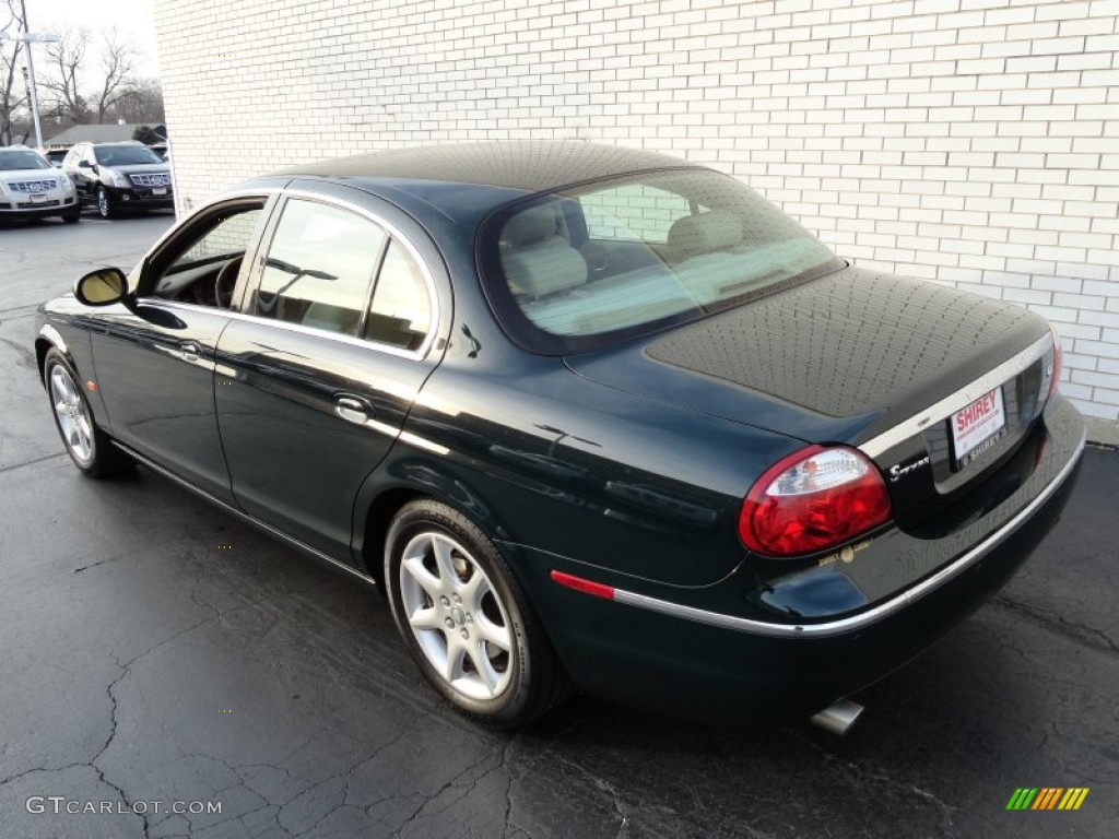 2005 S-Type 4.2 - British Racing Green / Champagne photo #6