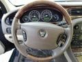 2005 Jaguar S-Type Champagne Interior Steering Wheel Photo