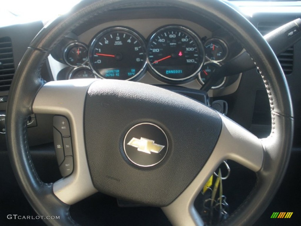 2012 Silverado 1500 LT Extended Cab - Black / Ebony photo #21