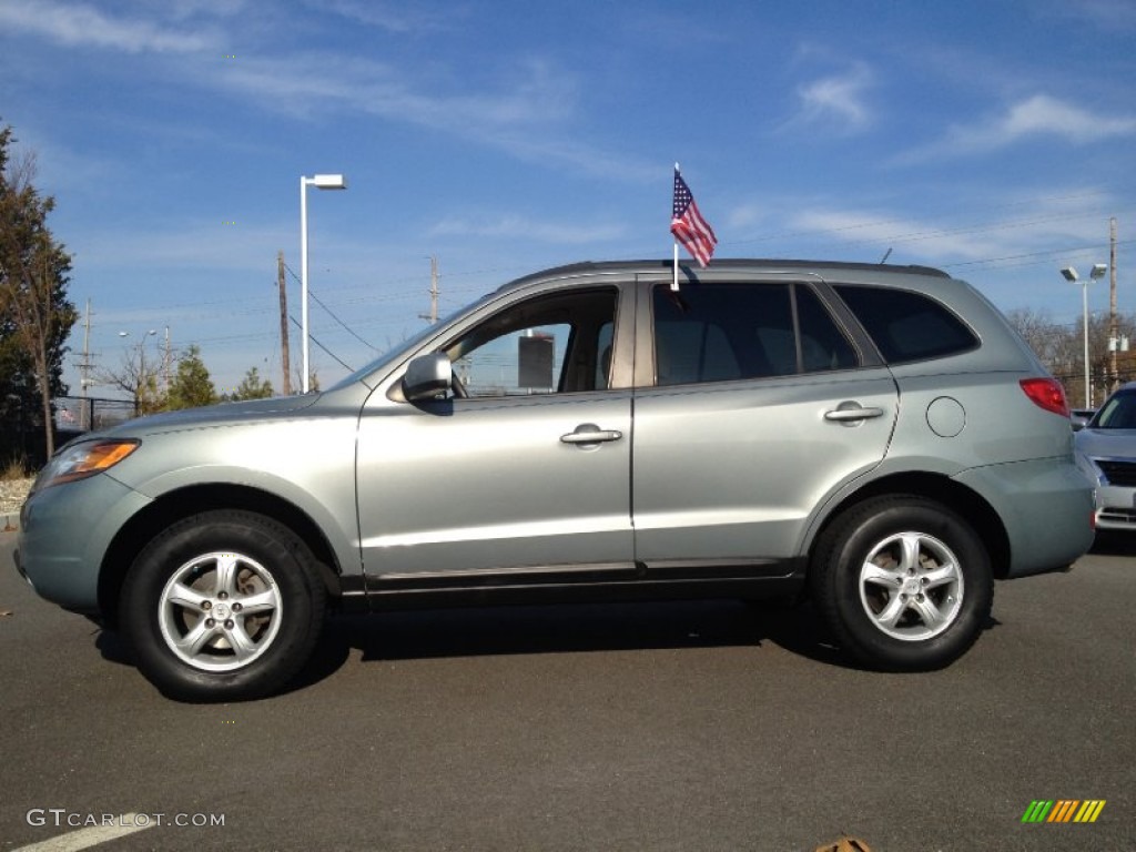 Natural Khaki Green 2008 Hyundai Santa Fe GLS Exterior Photo #74144206