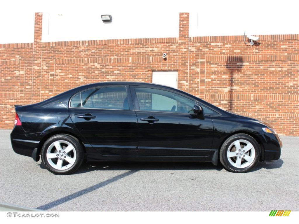 Crystal Black Pearl 2011 Honda Civic LX-S Sedan Exterior Photo #74145553