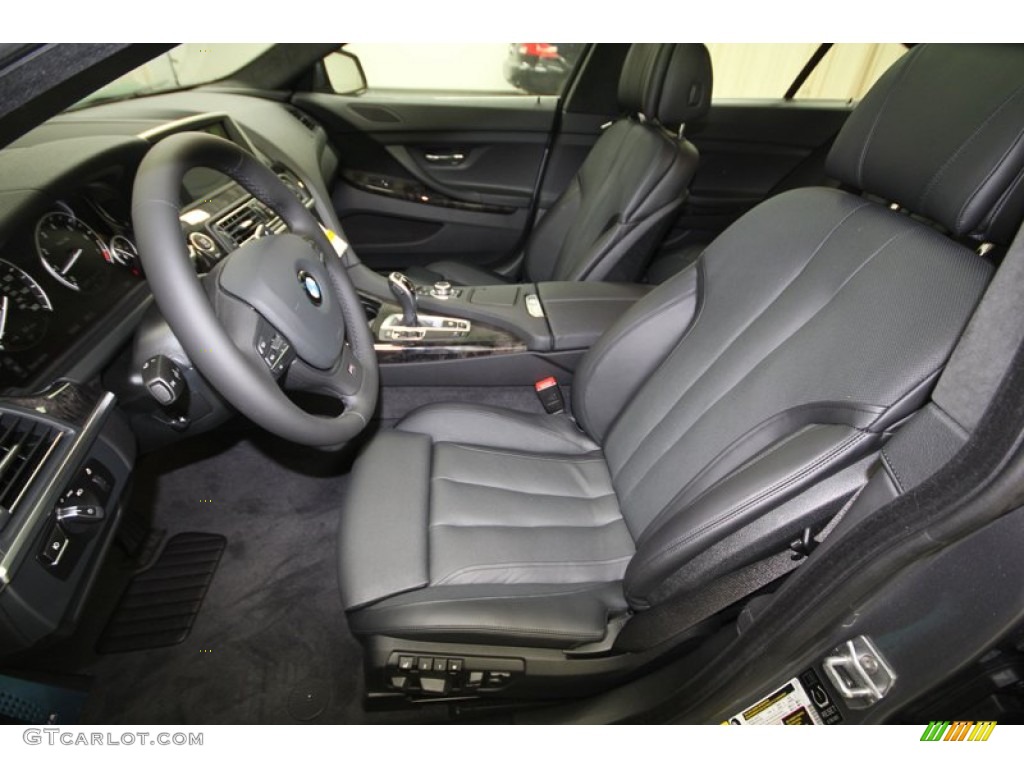 Black Interior 2013 BMW 6 Series 650i Gran Coupe Photo #74145786