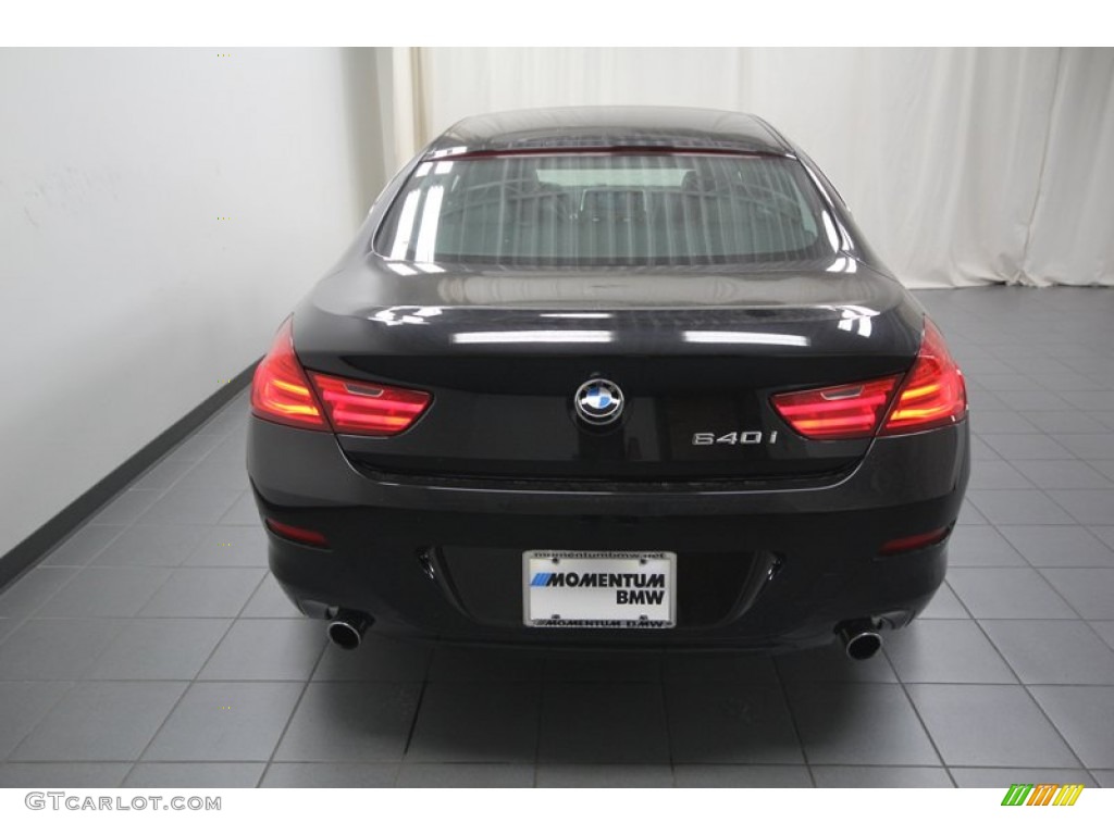 2013 6 Series 640i Gran Coupe - Black Sapphire Metallic / Black photo #11