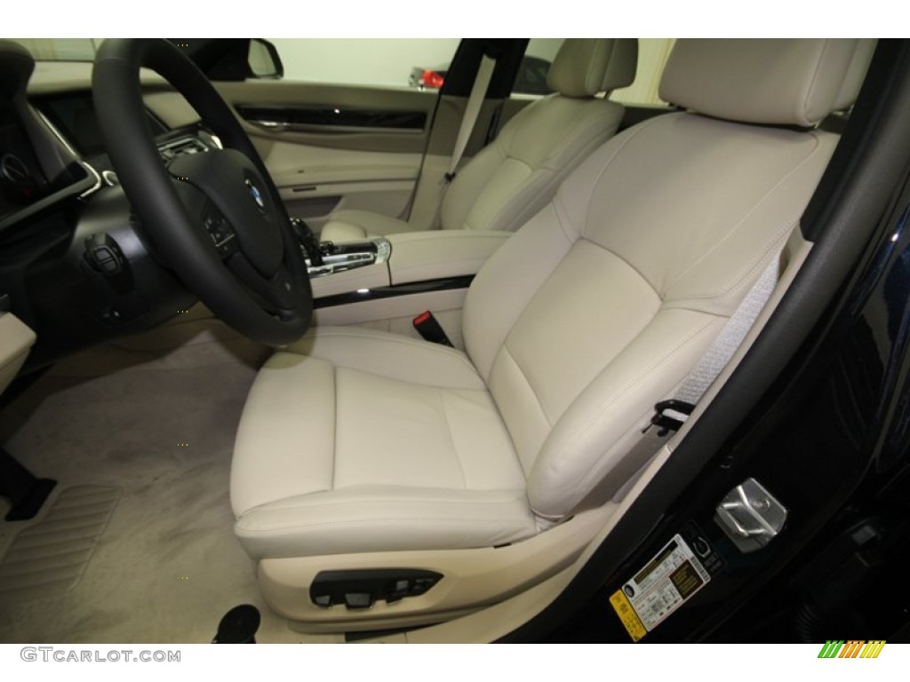 Oyster Interior 2013 BMW 7 Series 750Li Sedan Photo #74146867