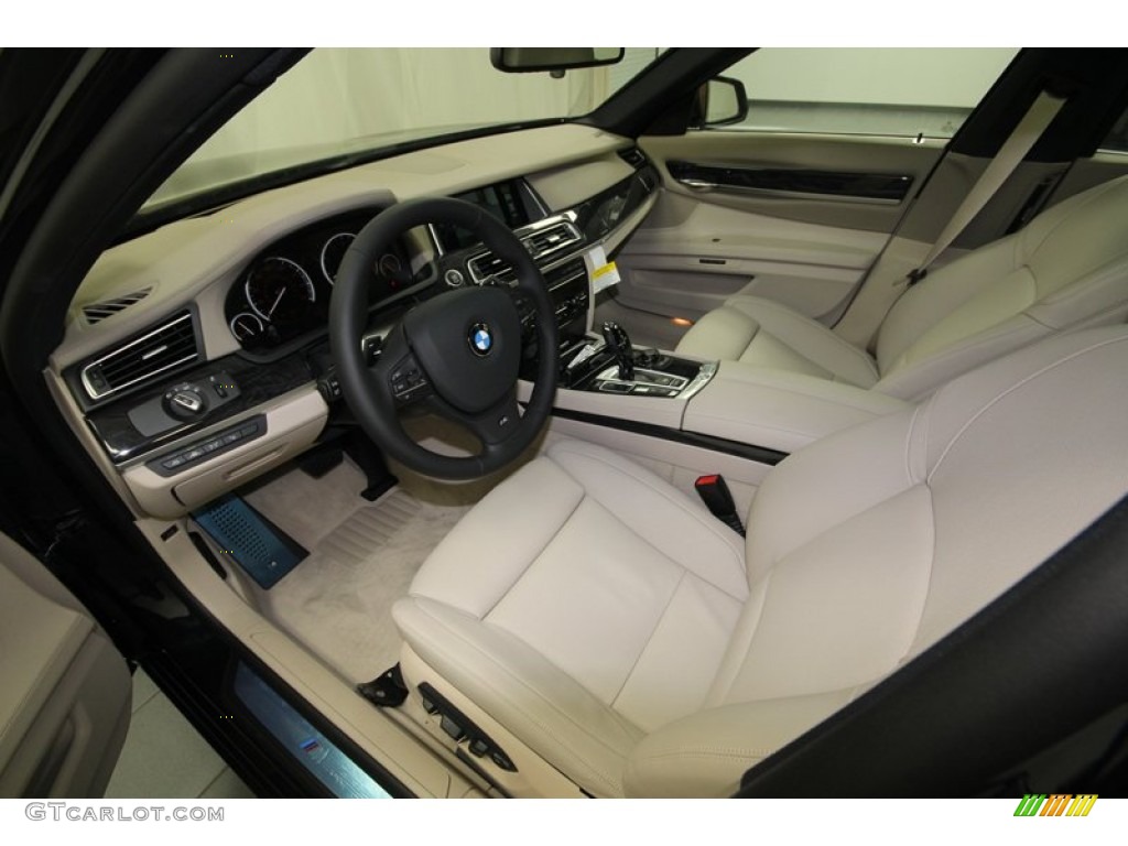 Oyster Interior 2013 BMW 7 Series 750Li Sedan Photo #74147005