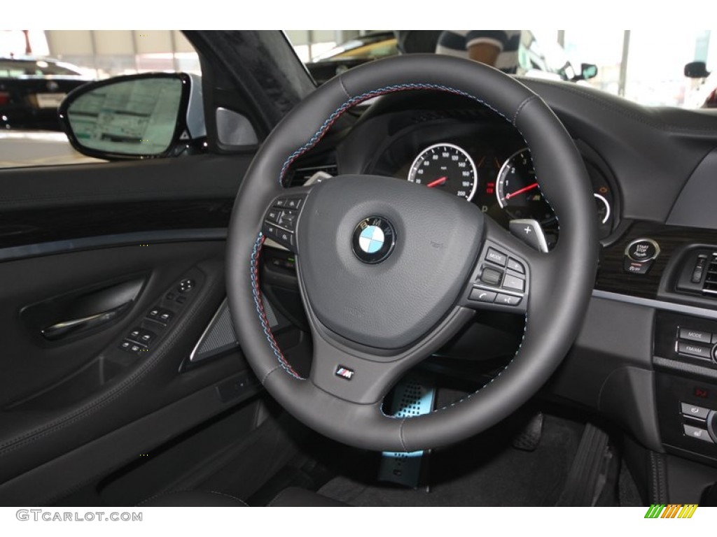 2013 BMW M5 Sedan Black Steering Wheel Photo #74147881